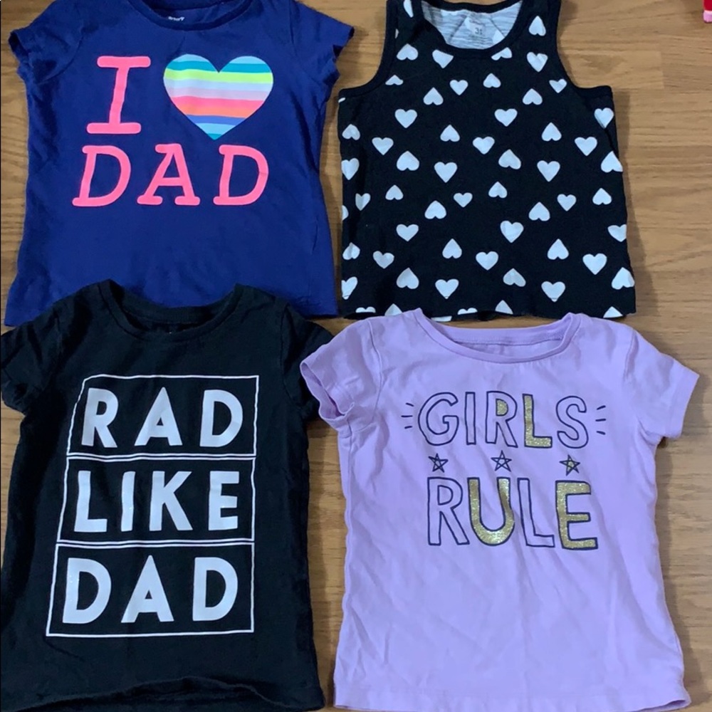 4 Carter’s tops size 3T